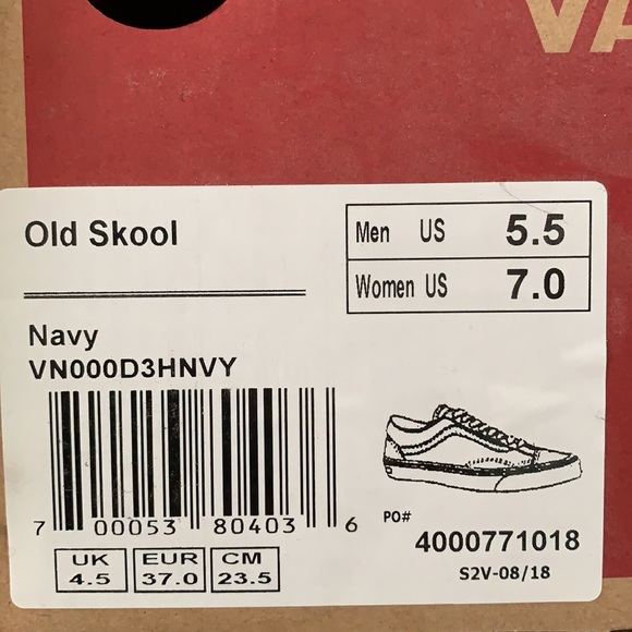 COPY - Old Skool Vans Blue and white - Picture 4 of 5